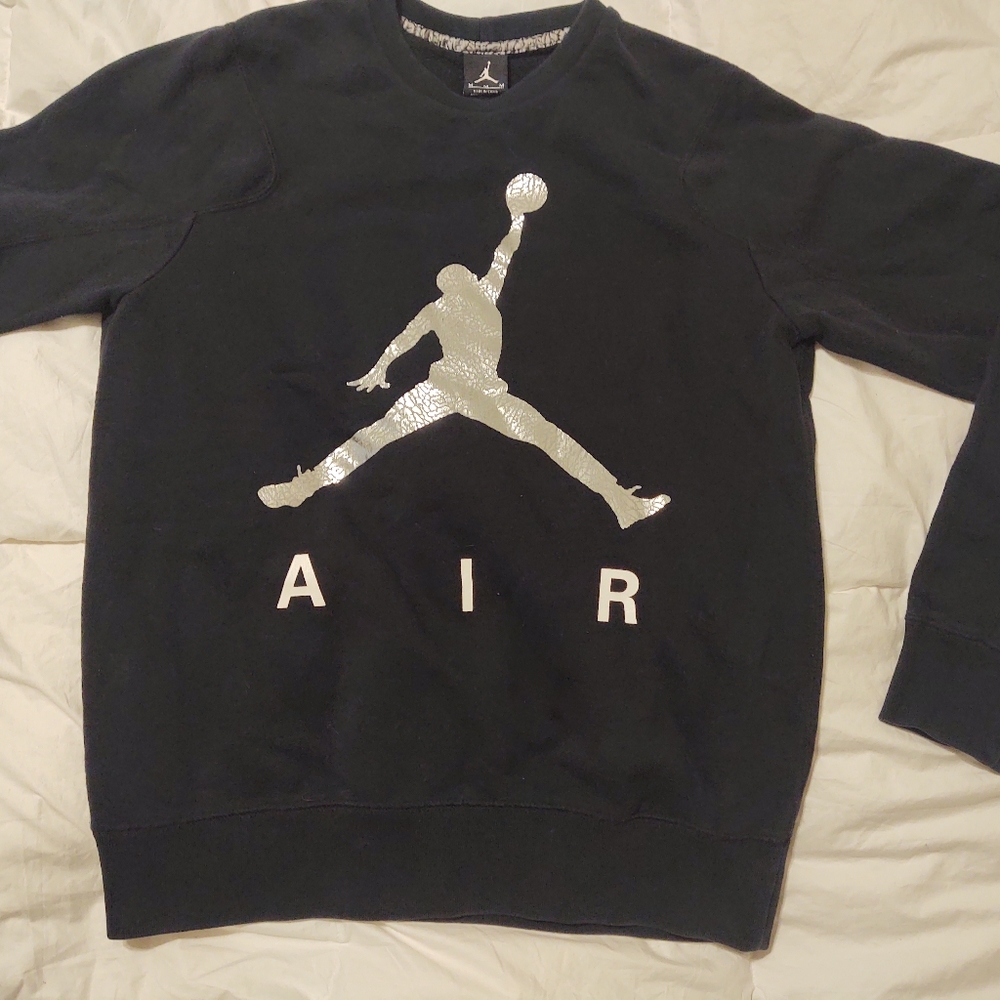 Air Jordan Jumpman Big Logo Pullover Crewneck Sweatshirt Adult Size M